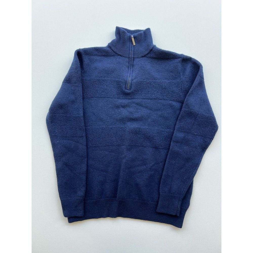 Jeremy Argyle Merino Wool 1/4 Zip Pullover  XL‎